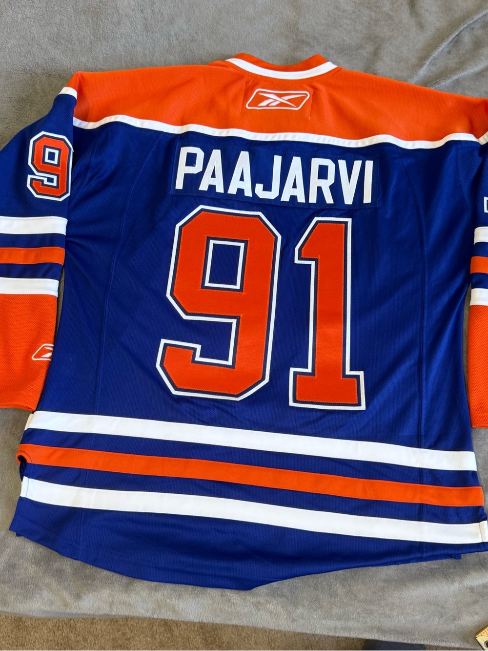 Oilers Jersey Edmonton Paajarvi Reebok NHL Hockey Mens Medium